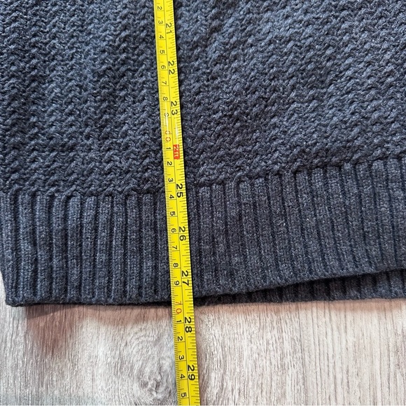 Marc Anthony Charcoal Shawl Collar Wool Blend Sweater XL - Picture 6 of 8